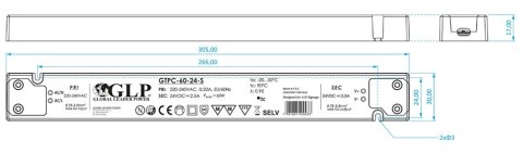 ZASILACZ IMPULSOWY 24V/2.5A-GTPCS
