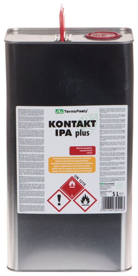ALKOHOL IZOPROPYLOWY KONTAKT-IPA-PLUS/5000 KANISTER METALOWY 5 l AG TERMOPASTY ALKOHOL IZOPROPYLOWY KONTAKT-IPA-PLUS/5000 KANISTER METALOWY 5 l AG TERMOPASTY