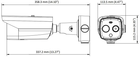 HYBRYDOWA KAMERA TERMOWIZYJNA IP DS-2TD2628-10/QA 9.7 mm - 720p, 8 mm - 4 Mpx Hikvision
