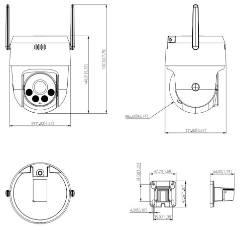 KAMERA IP SZYBKOOBROTOWA P3AE-PV Picoo A2 Wi-Fi - 3 Mpx 4 mm DAHUA KAMERA IP SZYBKOOBROTOWA P3AE-PV Picoo A2 Wi-Fi - 3 Mpx 4 mm DAHUA