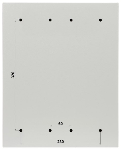 HERMETYCZNA SZAFA RACK WISZĄCA R10-6U/230/L