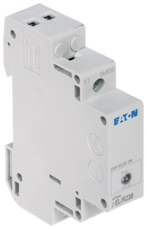 LAMPKA SYGNALIZACYJNA LED Z-EL/R230 DO MONTAŻU NA SZYNIE DIN (TS-35) EATON LAMPKA SYGNALIZACYJNA LED Z-EL/R230 DO MONTAŻU NA SZYNIE DIN (TS-35) EATON