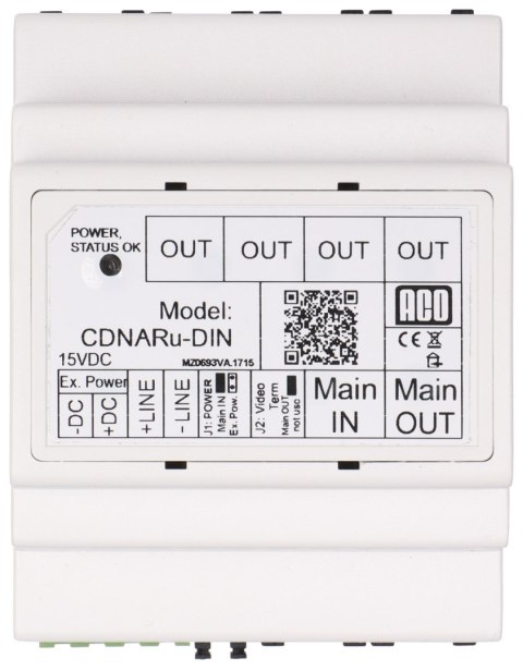 ROZDZIELACZ AUDIO CDNAR/U-DIN ACO ROZDZIELACZ AUDIO CDNAR/U-DIN ACO