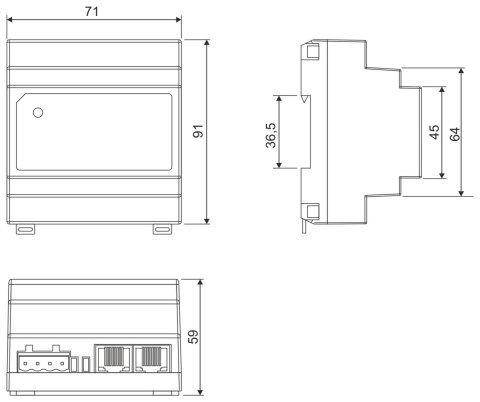 ROZDZIELACZ AUDIO CDNAR/U-DIN ACO ROZDZIELACZ AUDIO CDNAR/U-DIN ACO