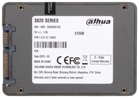 DYSK SSD SSD-S820GS512G 512 GB 2.5 " DAHUA DYSK SSD SSD-S820GS512G 512 GB 2.5 " DAHUA