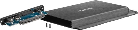 Zewnętrzna obudowa dysku Natec Rhino SATA 2.5cala USB 2.0 Slim czarny Zewnętrzna obudowa dysku Natec Rhino SATA 2.5cala USB 2.0 Slim czarny