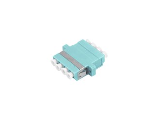 Adapter światłowodowy multimodowy OM3 LC quad ALANTEC