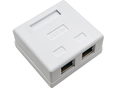 Gniazdo natynkowe STP kat.5e 2xRJ45 ALANTEC