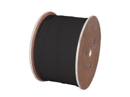 Kabel U/FTP kat.6A, teleinformatyczny, PE zewnętrzny suchy, Fca 4x2x23 AWG, 10Gb/s, czarny, 500m - ALANTEC