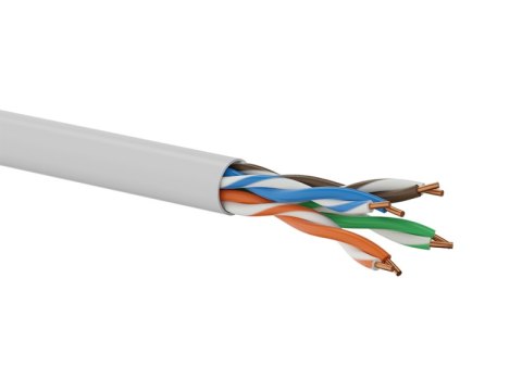 Kabel U/UTP kat.5e, sieciowy, skrętka, PVC, Eca 4PR, 1Gb/s, gwarancja 10 lat, szary, 305m - Q-LANTEC Kabel U/UTP kat.5e, sieciowy, skrętka, PVC, Eca 4PR, 1Gb/s, gwarancja 10 lat, szary, 305m - Q-LANTEC