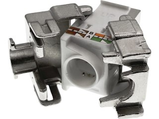 Moduł keystone RJ45 beznarzędziowy STP kat.5E PoE+ ALANTEC - badanie jakości INTERTEK (USA)