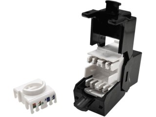 Moduł keystone RJ45 beznarzędziowy UTP kat.5e, SLIM, kolor czarny ALANTEC