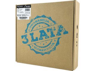 Niezarządzalny przełącznik (switch) 6xRJ45 - 4 porty RJ45 PoE+ 1Gb/s + 2 porty RJ45 Uplink 1Gb/s (budżet mocy 60W) AVIZIO