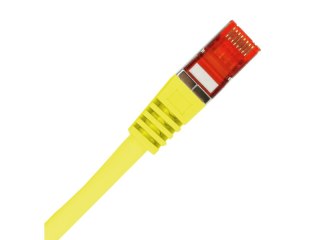 Patch-cord S/FTP kat.6A LSOH 0.5m żółty ALANTEC