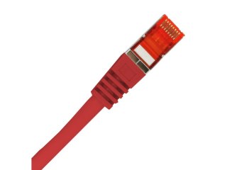 Patch-cord S/FTP kat.6A LSOH 1.0m czerwony ALANTEC