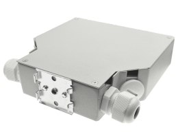 Przełącznica światłowodowa na szynę DIN 6xSC duplex / 6xLC quad z płytą czołową ALANTEC