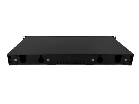 Przełącznica światłowodowa teleskopowa 12xSC simplex / 12xLC duplex 19" 1U z akcesoriami montażowymi (dławiki, opaski) ALANTEC