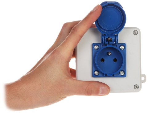 GNIAZDO POJEDYNCZE Z PUSZKĄ ODGAŁĘŹNĄ 2K/98X98/GN-230/EPN 250 V AC 16 A IP54 Elektro-Plast GNIAZDO POJEDYNCZE Z PUSZKĄ ODGAŁĘŹNĄ 2K/98X98/GN-230/EPN 250 V AC 16 A IP54 Elektro-Plast