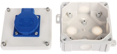 GNIAZDO POJEDYNCZE Z PUSZKĄ ODGAŁĘŹNĄ 2K/98X98/GN-230/EPN 250 V AC 16 A IP54 Elektro-Plast GNIAZDO POJEDYNCZE Z PUSZKĄ ODGAŁĘŹNĄ 2K/98X98/GN-230/EPN 250 V AC 16 A IP54 Elektro-Plast