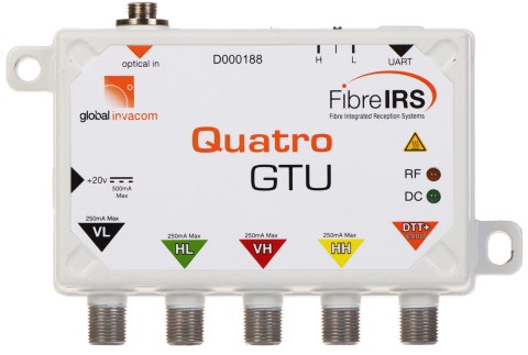 SATELITARNY ODBIORNIK OPTYCZNY GI-FIBRE-IRS-GTU/MKIII QUATRO SATELITARNY ODBIORNIK OPTYCZNY GI-FIBRE-IRS-GTU/MKIII QUATRO