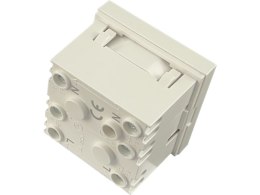 Gniazdo elektryczne 45x45, białe - 2P+Z ALANTEC