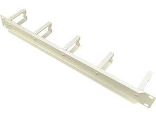 Organizator kabli 1U 19" 5 plastikowych uchwytów, szary ALANTEC
