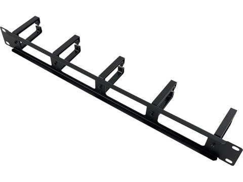 Organizator kabli 1U 19" z przepustami ALANTEC