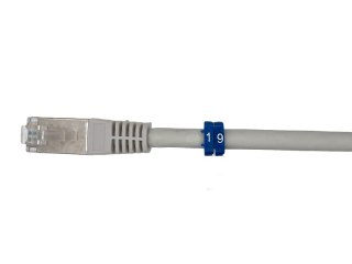 Oznaczniki kabli 0-9 na kable o śr. 4-5.5mm czarne ALANTEC
