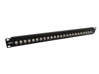 Panel krosowy z gniazdami typu F, wyposażony, 1U, 24 porty, 19" ALANTEC