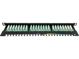 Patch panel OPTIMUM UTP kat.5e 24 porty LSA 0.5U ALANTEC