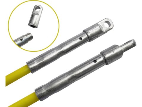 Pilot do przeciągania kabli z włókna szklanego FRP Ø11mm, 250m z kółkami Q-LANTEC Pilot do przeciągania kabli z włókna szklanego FRP Ø11mm, 250m z kółkami Q-LANTEC