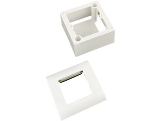 Puszka + support (metalowy) + ramka 45x45 (komplet 1M) ALANTEC