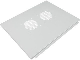 Szafa wisząca 19" 9U 600x600, niedzielona, drzwi szklane jednoskrzydłowe, tył osłona pełna, osłony boczne ruchome perforowane, k