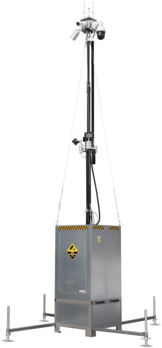 Mobilna wieża do zdalnego wideomonitoringu CCTV iCAM-TOWER AI 5MQ3