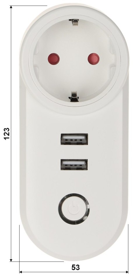 INTELIGENTNE GNIAZDO ELEKTRYCZNE ATLO-P1U2-TUYA Wi-Fi, Tuya Smart INTELIGENTNE GNIAZDO ELEKTRYCZNE ATLO-P1U2-TUYA Wi-Fi, Tuya Smart