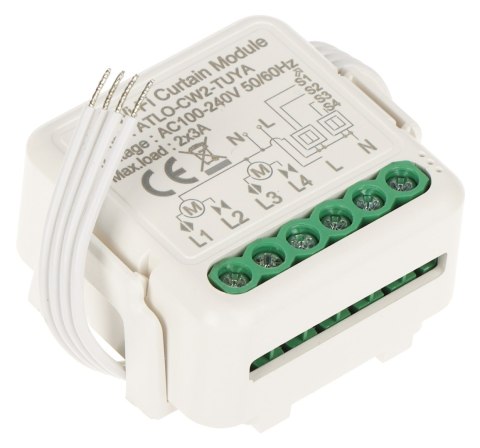 PODWÓJNY INTELIGENTNY STEROWNIK ROLET ATLO-CW2-TUYA Wi-Fi, Tuya Smart