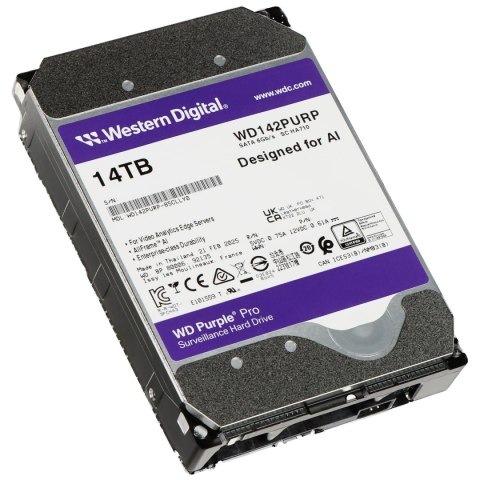 DYSK DO REJESTRATORA HDD-WD142PURP 14TB 24/7 WESTERN DIGITAL DYSK DO REJESTRATORA HDD-WD142PURP 14TB 24/7 WESTERN DIGITAL