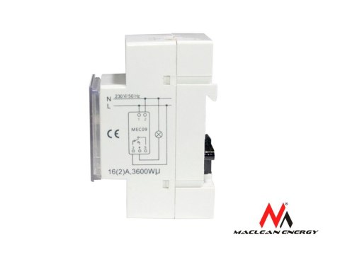 Timer cyfrowy MCE09 na szynę DIN Timer cyfrowy MCE09 na szynę DIN
