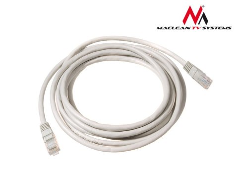 MCTV-651 Przewód, kabel patchcord UTP 5e wtyk-wtyk 2 m szary Maclean MCTV-651 Przewód, kabel patchcord UTP 5e wtyk-wtyk 2 m szary Maclean