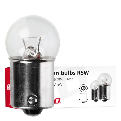 Żarówki halogenowe r5w ba15s 12v 5w 10 szt. amio-01485 Żarówki halogenowe r5w ba15s 12v 5w 10 szt. amio-01485