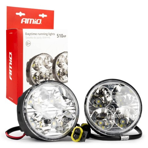 Światła do jazdy dziennej drl 510hp amio-01524 Światła do jazdy dziennej drl 510hp amio-01524