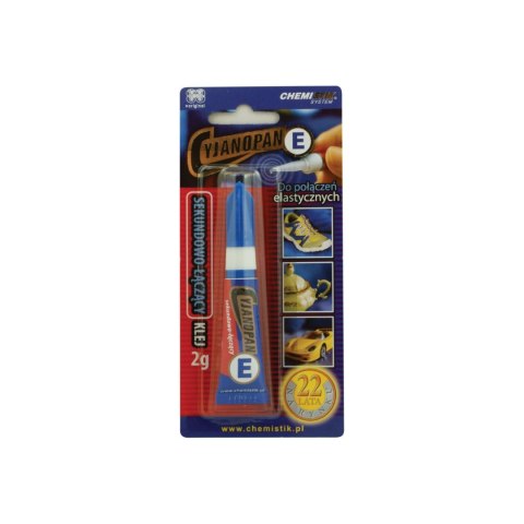 42001 Klej cyjanopan 2g do połączeń elastycznych E 42001 Klej cyjanopan 2g do połączeń elastycznych E