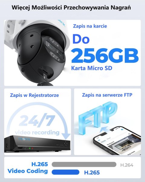 Kamera IP Reolink Trackmix WIFI OBROTOWA SERIES W760 Kamera IP Reolink Trackmix WIFI OBROTOWA SERIES W760