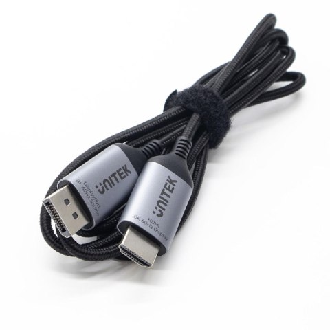 Kabel DisplayPort Unitek 1.4 do HDMI 2.1, 8K, 1,8m Kabel DisplayPort Unitek 1.4 do HDMI 2.1, 8K, 1,8m