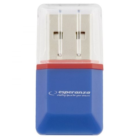 EA134B Czytnik kart micro SD USB niebieski Esperanza EA134B Czytnik kart micro SD USB niebieski Esperanza