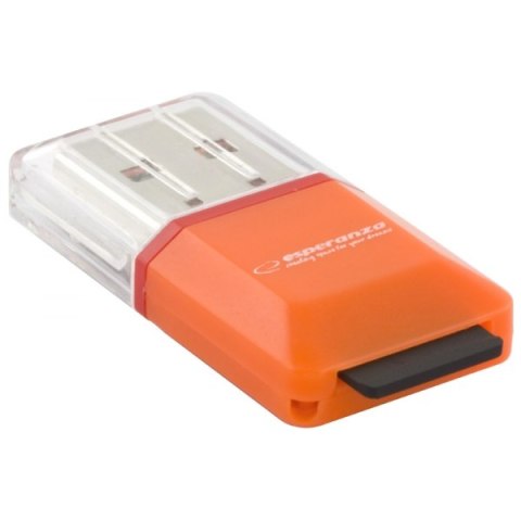 EA134O Czytnik kart micro SD USB pomarańczowy Esperanza EA134O Czytnik kart micro SD USB pomarańczowy Esperanza
