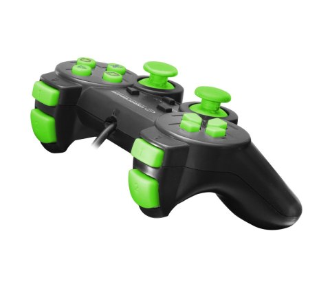 EGG107G Gamepad PC/PS3 USB Trooper czarno-zielony Esperanza EGG107G Gamepad PC/PS3 USB Trooper czarno-zielony Esperanza
