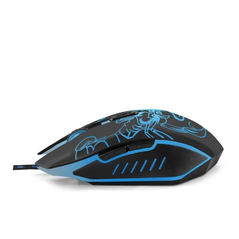 EGM203B Mysz przewodowa dla graczy 6D optyczna USB MX203 Scorpio niebieska EGM203B Mysz przewodowa dla graczy 6D optyczna USB MX203 Scorpio niebieska