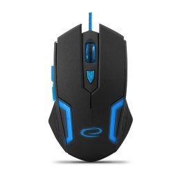 EGM205B Mysz przewodowa dla graczy 6D optyczna USB MX205 Fighter NIEBIESKA