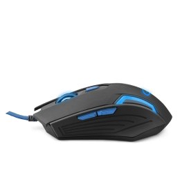 EGM205B Mysz przewodowa dla graczy 6D optyczna USB MX205 Fighter NIEBIESKA